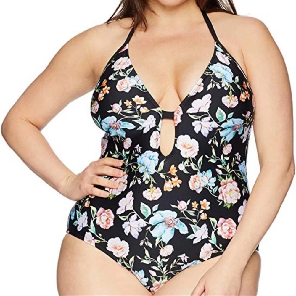 Kenneth Cole Plus Size Swimsuit Size 1X NWT - Picture 3 of 12